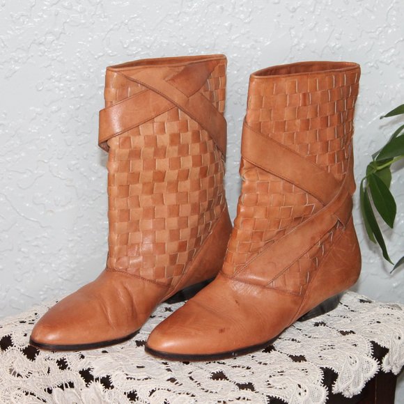 Vintage 80's Short Boots - Picture 2 of 9